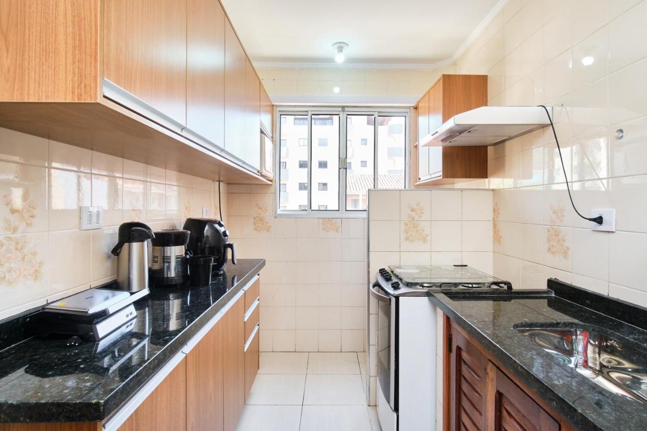Apartamento A 100 Metros Da Praia, Bem Localizado, Com Ar Condicionado E Wi-Fi - 14 - Edificio Lenamar II Ubatuba Zewnętrze zdjęcie