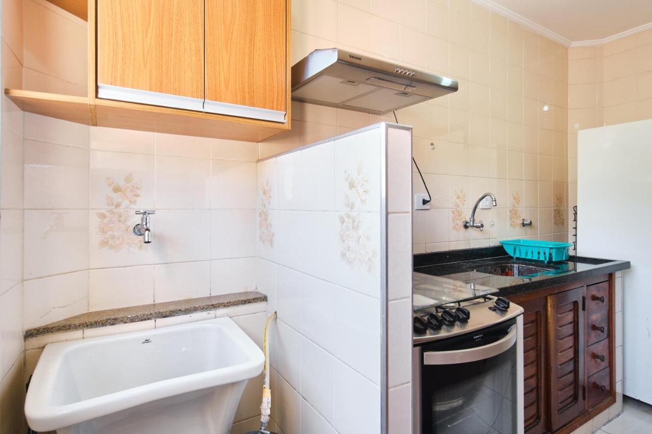 Apartamento A 100 Metros Da Praia, Bem Localizado, Com Ar Condicionado E Wi-Fi - 14 - Edificio Lenamar II Ubatuba Zewnętrze zdjęcie